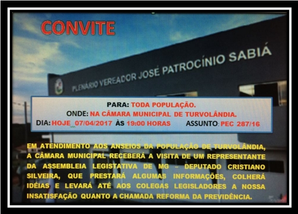 Imagem da notícia: CONVITE