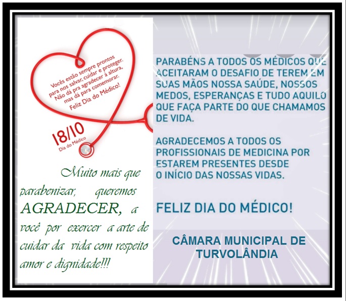 Imagem da notícia: 18 DE OUTUBRO DIA DO MÉDICO