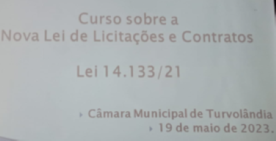 Imagem da notícia: Curso sobre a nova Lei de Licitações e Contratos. Lei nº 14.133/21